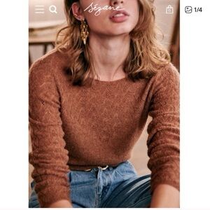 Sezane Constance Sweater in Camel color